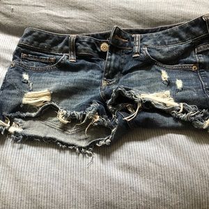 Express cut off jean shorts